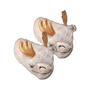 Jingle Bunch Christmas Reindeer Slippers (Unisex One Size)