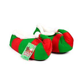 Plush Slippers - Jingle Bunch Christmas Elf