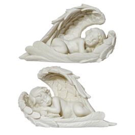 Sleeping Cherub Lying on Side Figurine