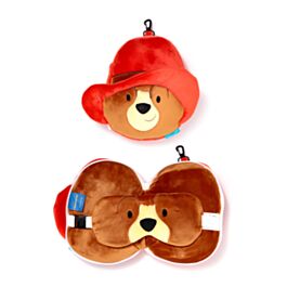 Relaxeazzz Shaped Travel Pillow & Eye Mask - Paddington Bear