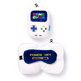 Relaxeazzz Travel Pillow & Eye Mask - Game Over