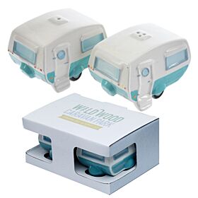 Ceramic Salt & Pepper Set - Caravan Home Is Where You Park It Ceramic Salt & Pepper Set - Caravan Home Is Where You Park It