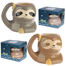 Novelty Shaped Ceramic Mug - Just Hanging Around Sloth Novelty Shaped Ceramic Mug - Just Hanging Around Sloth