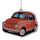 Air Freshener - Orange Scented Retro Red Fiat 500