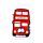 PVC Bottle Opener - London Souvenir Red London Bus