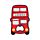 PVC Bottle Opener - London Souvenir Red London Bus