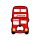 PVC Bottle Opener - London Souvenir Red London Bus