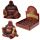 Mini Collectable - Wood Effect Lucky Buddha