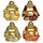 Decorative Ornament - Mini Lucky Glitter Chinese Laughing Buddha 8cm