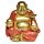 Decorative Ornament - Mini Lucky Glitter Chinese Laughing Buddha 8cm