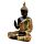 Decorative Black & Orange Gold Thai Buddha - Meditation