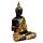 Decorative Black & Orange Gold Thai Buddha - Meditation
