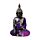 Decorative Thai Buddha Figurine - Purple & Black Dream Meditation