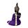 Decorative Thai Buddha Figurine - Purple & Black Dream Meditation