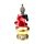 Decorative Thai Buddha Figurine - Red, Black & Gold Enlightenment
