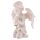 Cute Praying Cherub Figurine Holding Jewelled Silver Cross