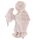 Cute Praying Cherub Figurine Holding Jewelled Silver Cross