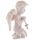 Cute Praying Cherub Figurine Holding Jewelled Silver Cross