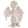 Cute Praying Cherub Figurine Holding Jewelled Silver Cross
