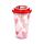 Shatterproof Double Walled Cup with Lid and Straw - Amore Hearts