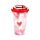 Shatterproof Double Walled Cup with Lid and Straw - Amore Hearts