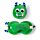 Relaxeazzz Travel Pillow & Eye Mask - Green Monstarz Monster