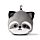 Relaxeazzz Travel Pillow & Eye Mask - Raccoon