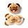 Relaxeazzz Travel Pillow & Eye Mask - Mopps Pug
