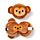 Relaxeazzz Travel Pillow & Eye Mask - Monkey