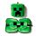 Relaxeazzz Travel Pillow & Eye Mask - Minecraft Creeper