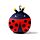 Relaxeazzz Travel Pillow & Eye Mask - Adorabugs Ladybug