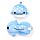 Relaxeazzz Travel Pillow & Eye Mask - Aoi the Whale Shark