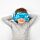 Relaxeazzz Travel Pillow & Eye Mask - Blu the Dolphin