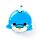 Relaxeazzz Travel Pillow & Eye Mask - Blu the Dolphin