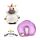 2-in-1 Swapseazzz Travel Pillow and Plush Toy - Astra the Unicorn Adoracorns