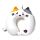 Relaxeazzz Plush Memory Foam Travel Pillow - Adoramals Lola the Cat