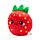 Squidglys Plush Toy - Foodiemals Elidi the Strawberry