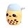 2-in-1 Swapseazzz Travel Pillow and Plush Toy - Foodiemals Boba the Bubble Tea