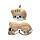 Relaxeazzz Travel Pillow & Eye Mask - Adoramals Scottish Fold Cat