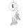Dreamcatcher with Agate Charm - White Sickle Crescent Moon