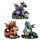 Mother and Hatching Baby Elements Dragon Figurine