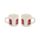 Set of 2 Porcelain Espresso Cups - London Souvenir Red Bus