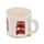 Set of 2 Porcelain Espresso Cups - London Souvenir Red Bus
