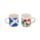 Set of 2 Porcelain Espresso Cups 75ml - Scotland Souvenir