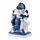 Decorative White & Blue Thai Buddha - Meditation