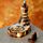 Carved Mango Wood Backflow Incense Burner - Om