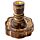 Carved Mango Wood Backflow Incense Burner - Om
