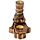 Carved Mango Wood Backflow Incense Burner - Hamsa