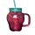 Glass Drinking Jar with Lid & Straw - Foodiemals Strawberry