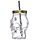 Glass Drinking Jar with Lid & Straw - Skull Shaped